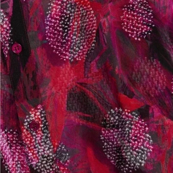 IRO Paulhi printed fil coupé silk-blend chiffon blouse - Picture 11 of 16